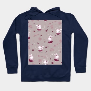 Magic moments with cute bunnies beige Hoodie